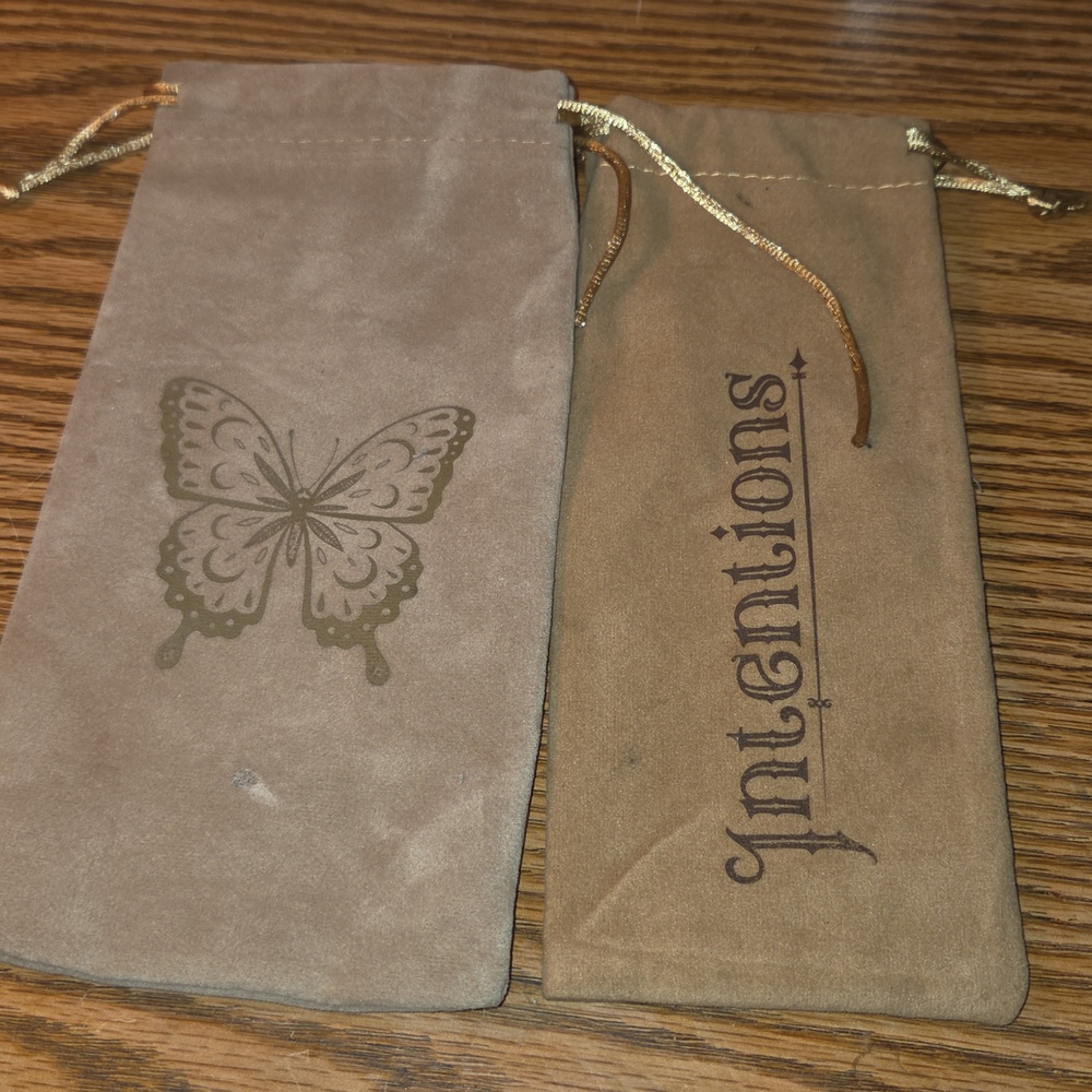 Two Long Velvet Bags From Witch Casket